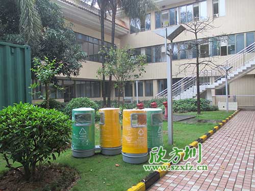 韶關(guān)物業(yè)分類玻璃鋼垃圾桶，提升社區(qū)好環(huán)境。